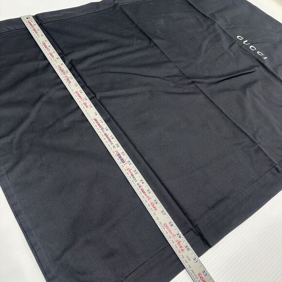 NEW Gucci Garment Bag Clothing Storage Black Fabric White Logo Lettering 42"x31" - Picture 3 of 6